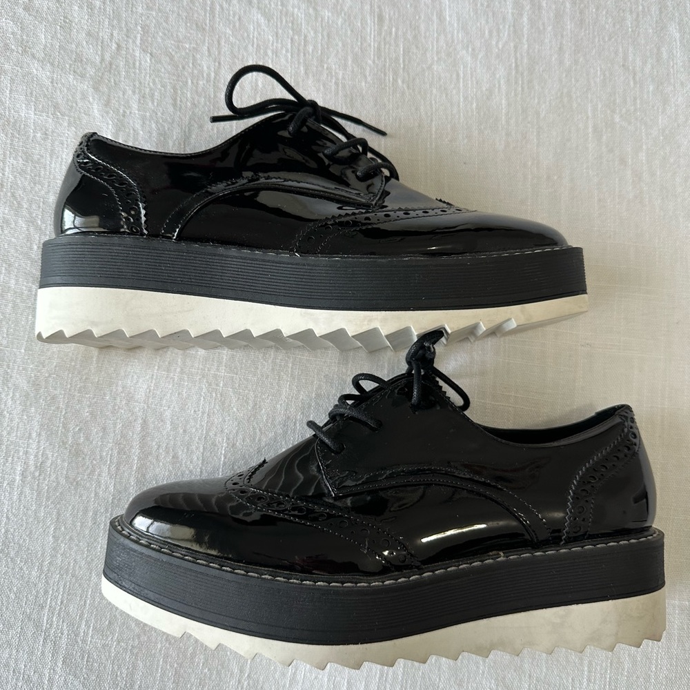 ZARA platform loafers